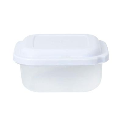 Pote Plástico Quadrado 500ml Plasvale Branco