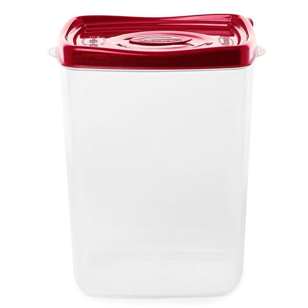 Pote Porta Mantimentos 4,5 Litros Vermelho - 1