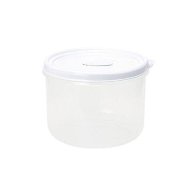 Pote Redondo Para Micro-ondas E Freezer Com Válvula 1l - Linha Wave Plasvale Branco