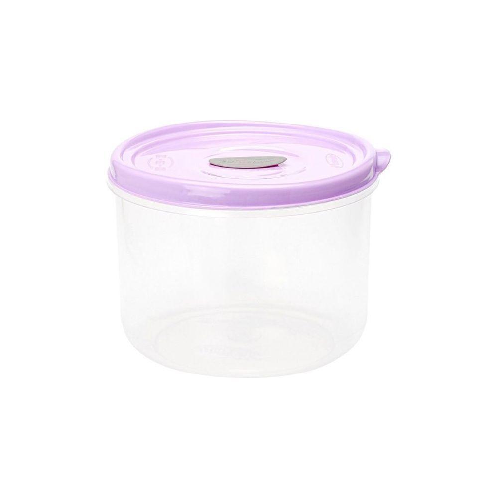 Pote Redondo Para Micro-ondas E Freezer Com Válvula 1l - Linha Wave Plasvale Cinza - 3