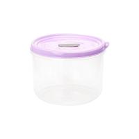 Pote Redondo Para Micro-ondas E Freezer Com Válvula 1l - Linha Wave Plasvale Cinza - 3