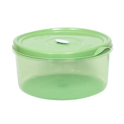 Pote Redondo Para Micro-ondas E Freezer Com Válvula 2l Verde