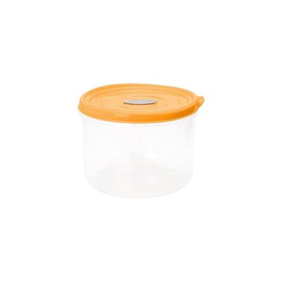 Pote Redondo 11cm De Altura Para Microo-ndas E Freezer Com Válvula 1,75l - Linha Wave Plasvale Apricot