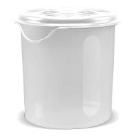 Pote Plástico Para Mantimentos 4,1l Plasvale Branco - 1