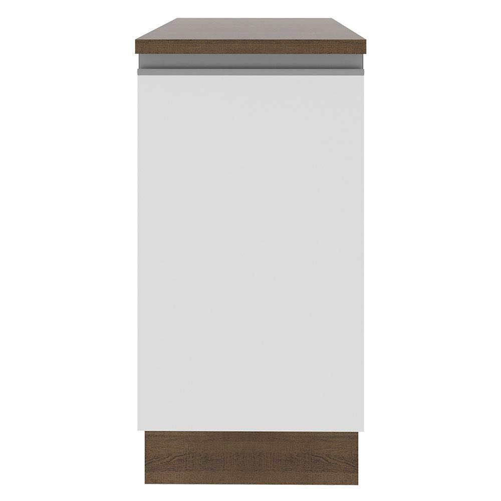 Balcão Madesa Glamy 40 Cm 1 Porta - Rustic/branco - 2