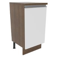 Balcão Madesa Glamy 40 Cm 1 Porta - Rustic/branco - 1
