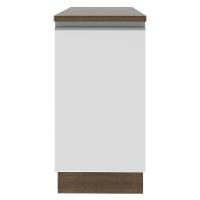 Balcão Madesa Glamy 40 Cm 1 Porta - Rustic/branco - 2