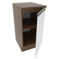 Balcão Madesa Glamy 40 Cm 1 Porta - Rustic/branco - 9