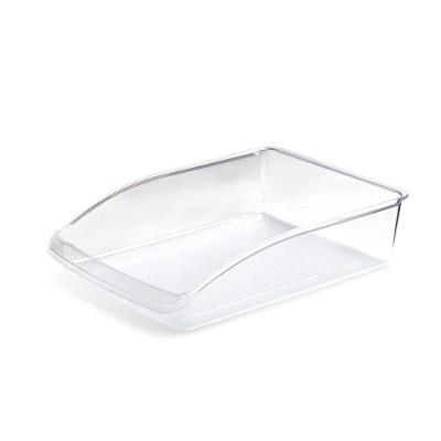 Organizador De Geladeira Acrilico G - 33x23x8cm (cxlxa) Transparente