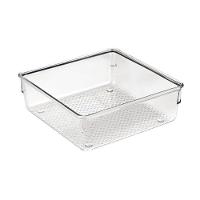Organizador De Gavetas Modular Multiúso Em Plástico Transparente 15,3x15cm Branco - 1