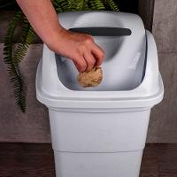 Lixeira Com Tampa Basculante 30 Litros - Plasvale Branco - 2