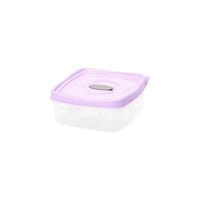 Pote Retangular 600ml Plasvale Lilás