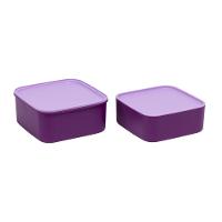 Marmita Com 2 Compartimentos E Talheres 1,6l Lilás - 3