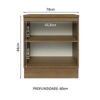 Balcão Madesa 70 Cm 2 Portas - Veludo Com Tampo Veludo - 8