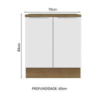 Balcão Madesa 70 Cm 2 Portas - Veludo Com Tampo Veludo - 9