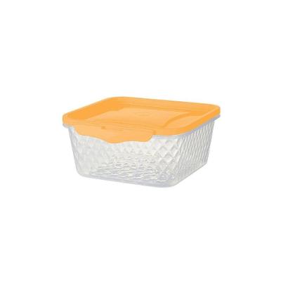 Pote Quadrado Com Trava 550ml - Bpa Free Apricot