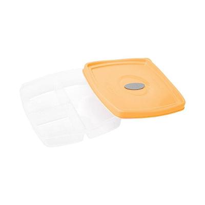Marmita 3 Divisórias 1,2 Litros Plasvale Apricot