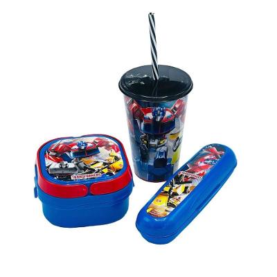 Kit Hora Do Lanche Infantil Decorado Transformers
