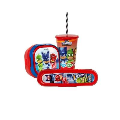 Kit Hora Do Lanche Infantil Decorado Pj Masks