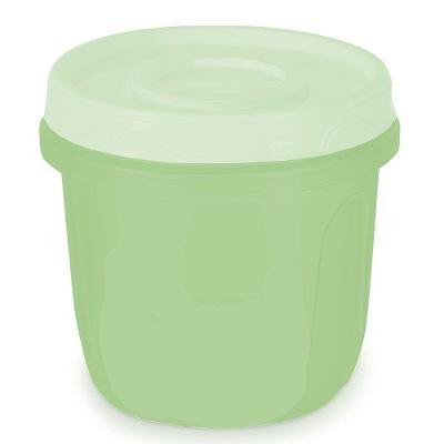 Pote Redondo Com Tampa Rosca De 750 Ml Verde