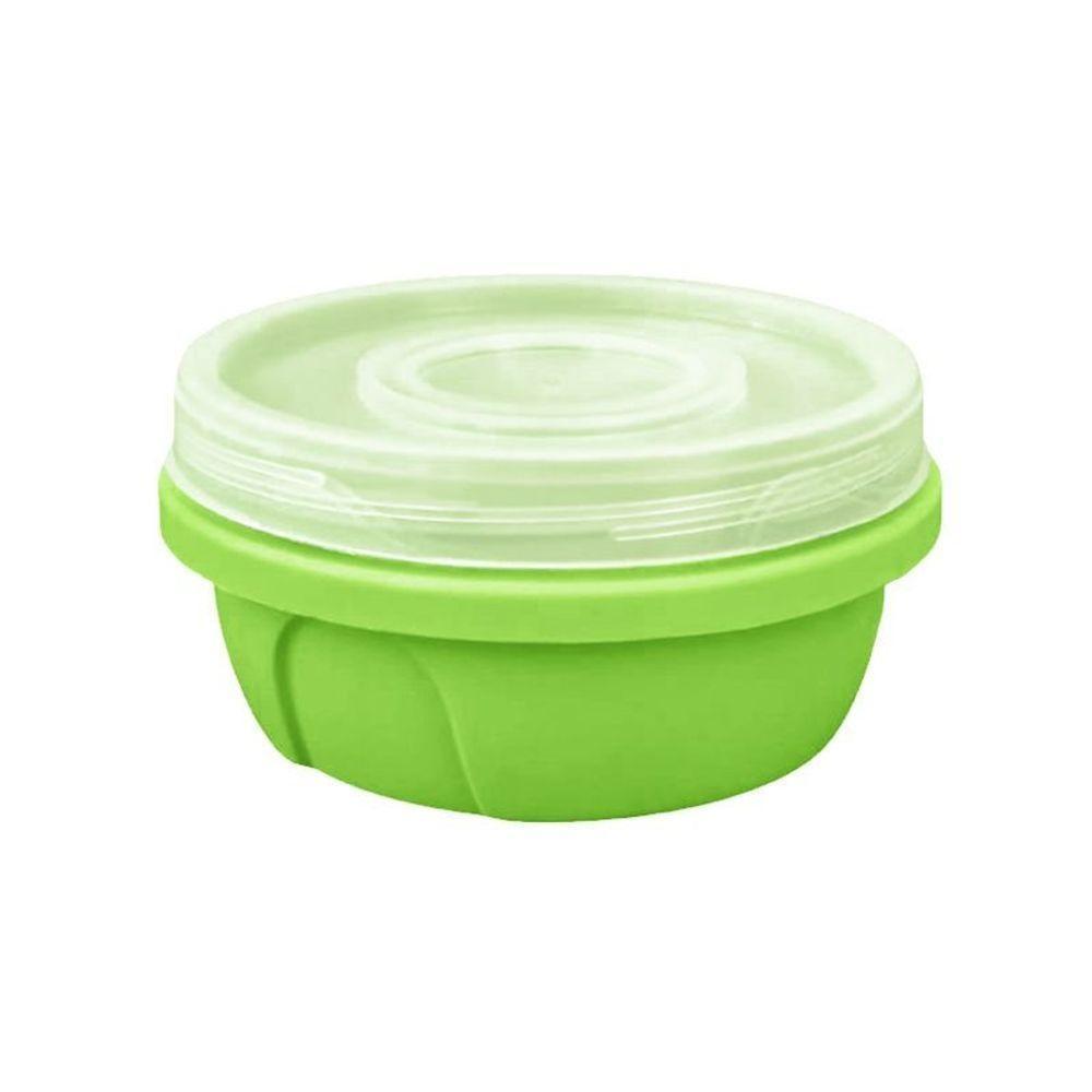 Pote Redondo Com Tampa Rosca De 400 Ml Verde - 1