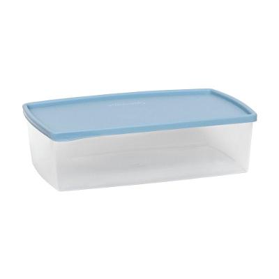 Pote Hermético Retangular 1,4l Plasvale Azul