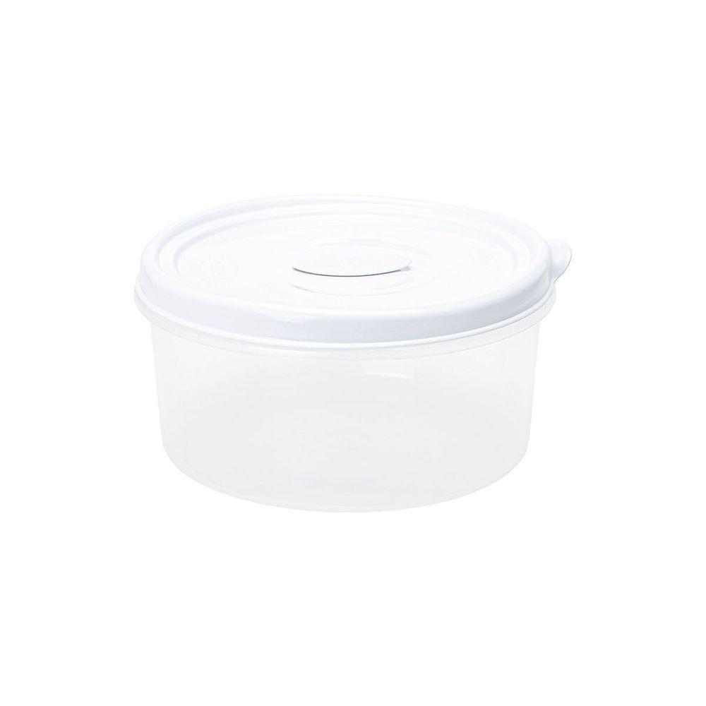 Pote Redondo Para Micro-ondas E Freezer Com Válvula 3l Branco - 1