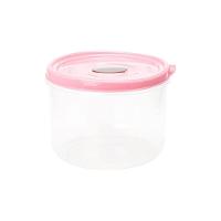 Pote Redondo 11cm De Altura Para Microo-ndas E Freezer Com Válvula 1,75l - Linha Wave Plasvale Rosa - 1