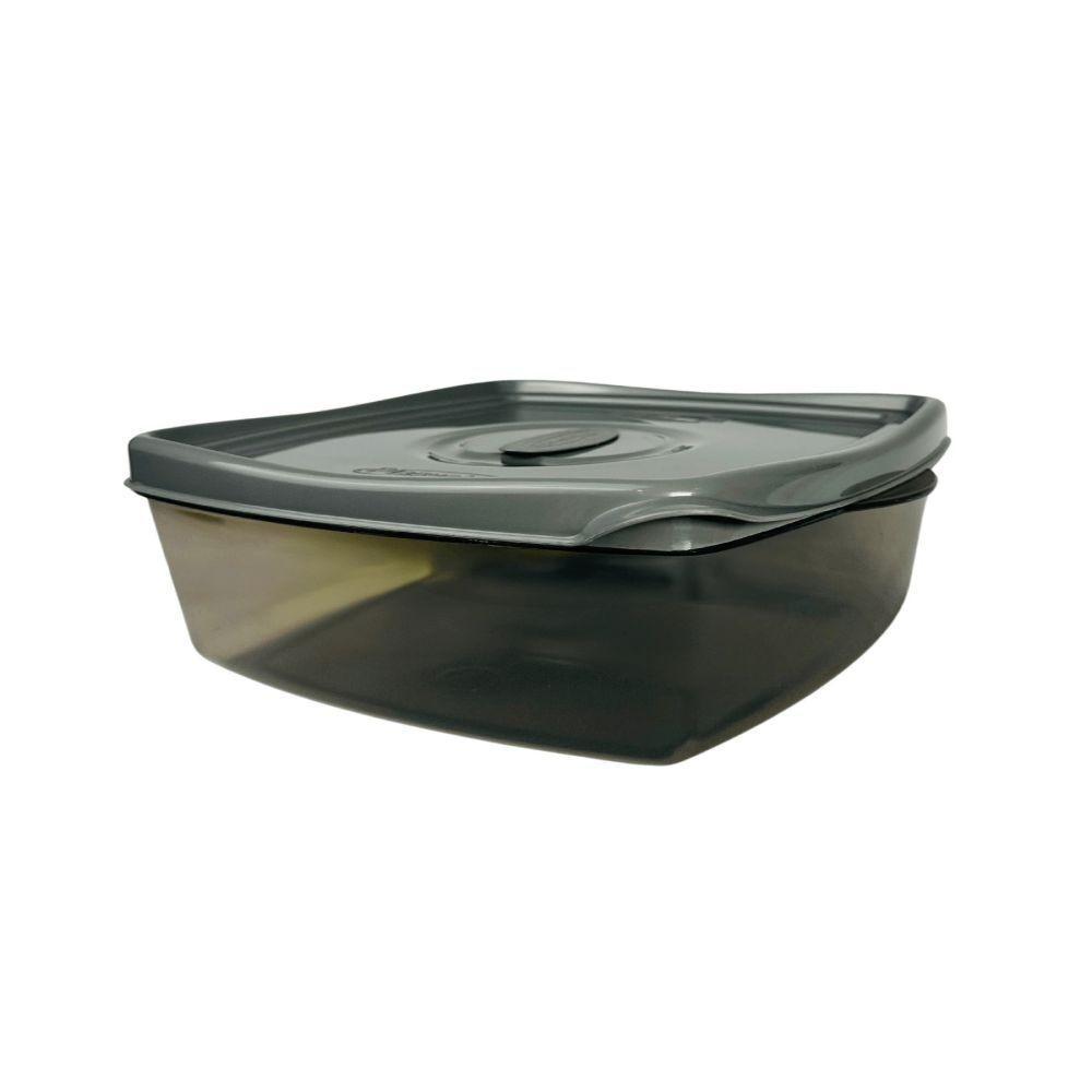 Pote Retangular 2,5l Cinza - 2