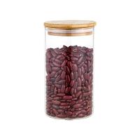Pote De Vidro Porta Mantimentos Hermético Com Tampa De Bambu 770ml - Plasvale Marrom - 5