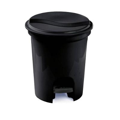 Lixeira Com Pedal 6,5 Litros Plasvale Preto