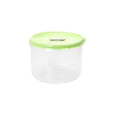 Pote Redondo Para Micro-ondas E Freezer Com Válvula 600ml - Linha Wave Plasvale Verde