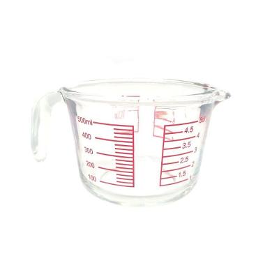 Jarra Medidora De Vidro 500ml Transparente