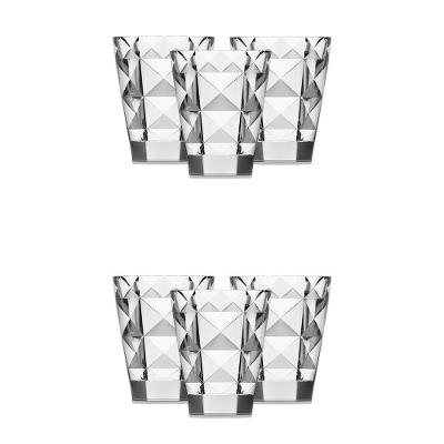 Jogo De Copos De Vidro Modelo Italiano 330 Ml - Conjunto Com 6 Unidades Transparente