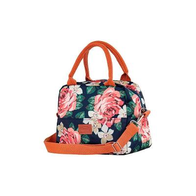 Bolsa Térmica Estampada Floral Azul