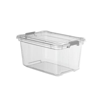 Caixa Plastica Organizadora Transparente 27 Litros - Plasvale Transparente