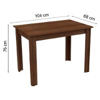 Conjunto Sala Jantar Mesa Tampo Madeira 4 Cadeiras Madesa - 15