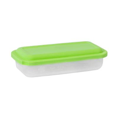 Pote Plástico Retangular 500ml Plasvale Verde