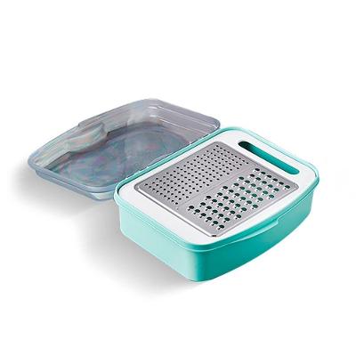 Pote Ralador Com Tampa E Dispenser 1 Litro Azul