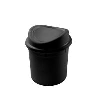 Lixeira Basculante 12 Litros Plasvale Preto - 1