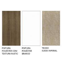 Conjunto Sala De Jantar Mesa Tampo De Vidro 4 Cadeiras Rustic/branco/imperial - 2