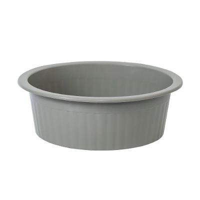 Bacia Canelada 4,9l Plasvale Cinza