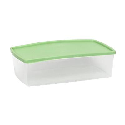 Pote Hermético Retangular 1,4l Plasvale Verde