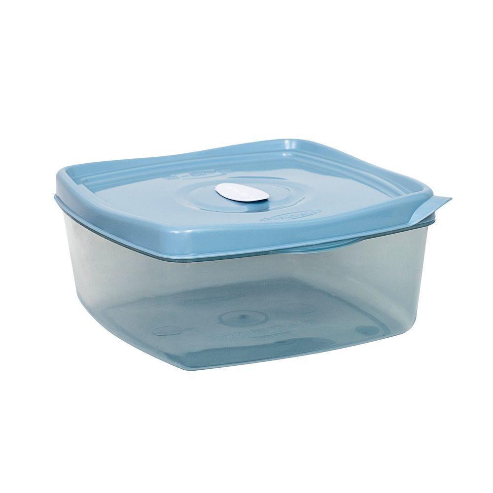 Pote Retangular 1,3l Azul - 1