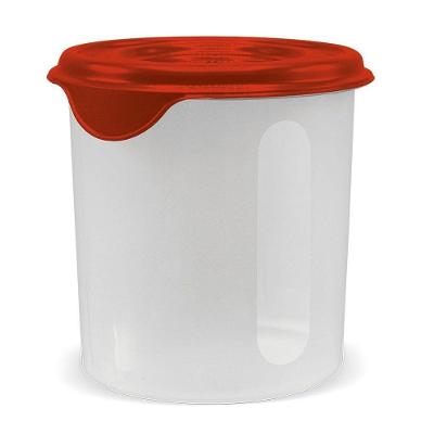 Pote Plástico Para Mantimentos 1,4 L Plasvale Vermelho