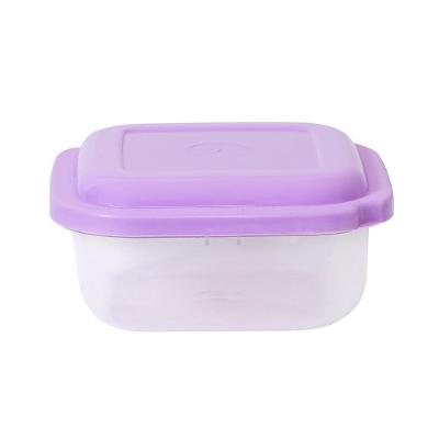 Pote Plástico Quadrado 500ml Plasvale Lilás