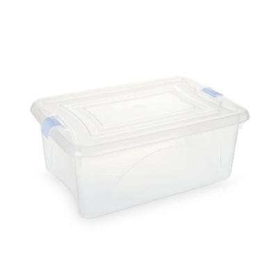 Caixa Plástica Organizadora Transparente 12,5 Litros - Plasvale Transparente