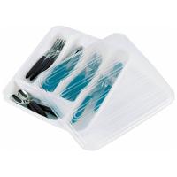 Porta Talheres Com Tampa Plasvale Branco - 2