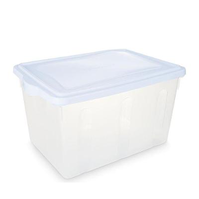 Caixa Plastica Organizadora Transparente Grande 38 Litros - Plasvale Transparente