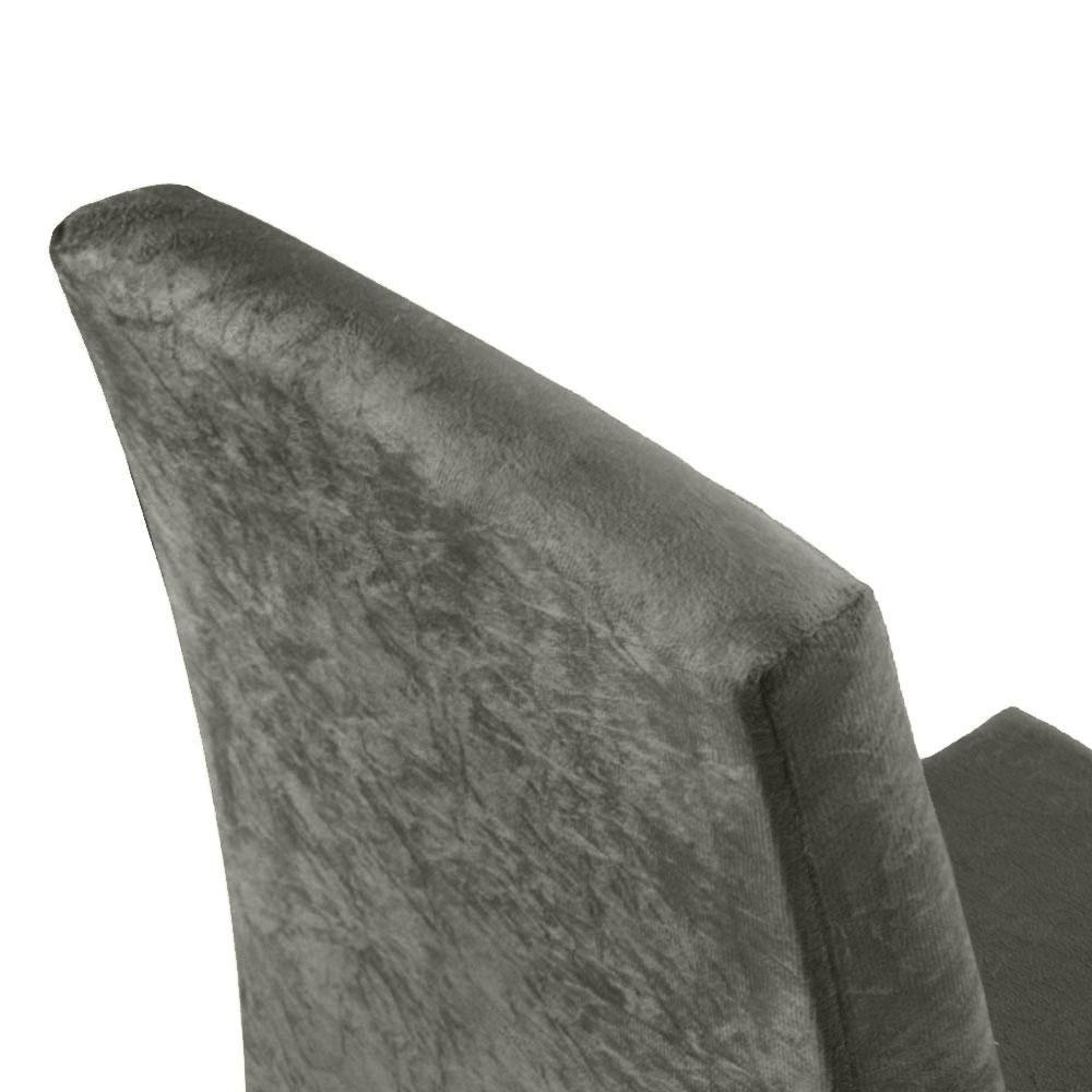 Conjunto Sala De Jantar Mesa Tampo De Vidro 4 Cadeiras Rustic/cinza/silver - 5